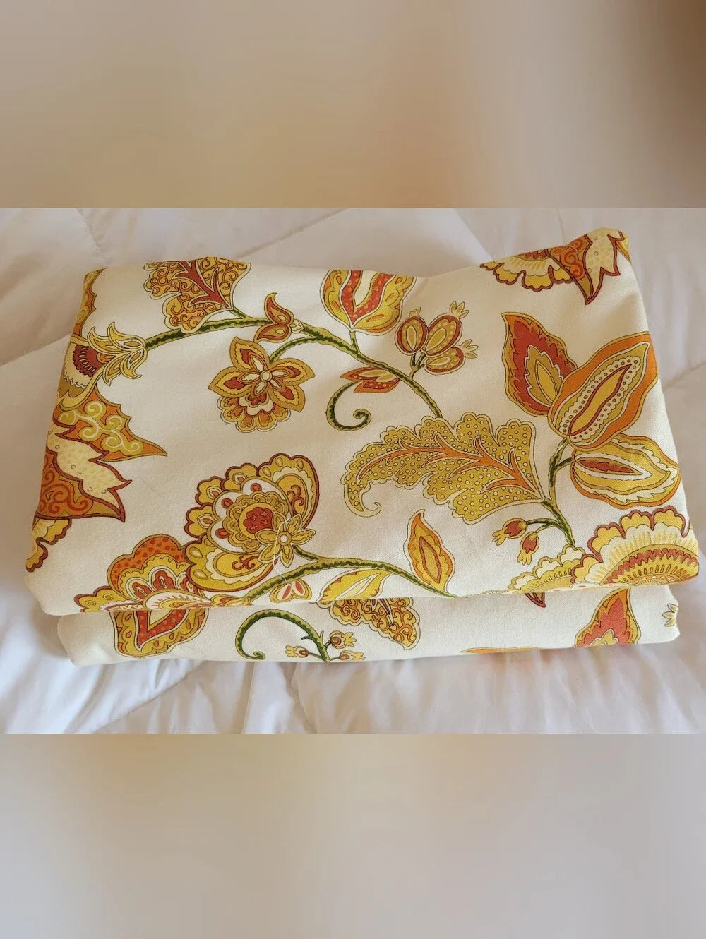 Vintage Retro Draperies 90's Floral