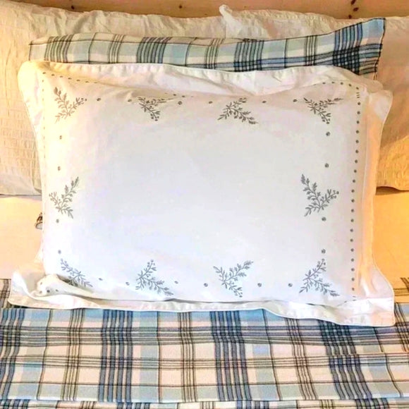 Queen size 100% Cotton Flannel Top Sheet with 2 cotton cases.