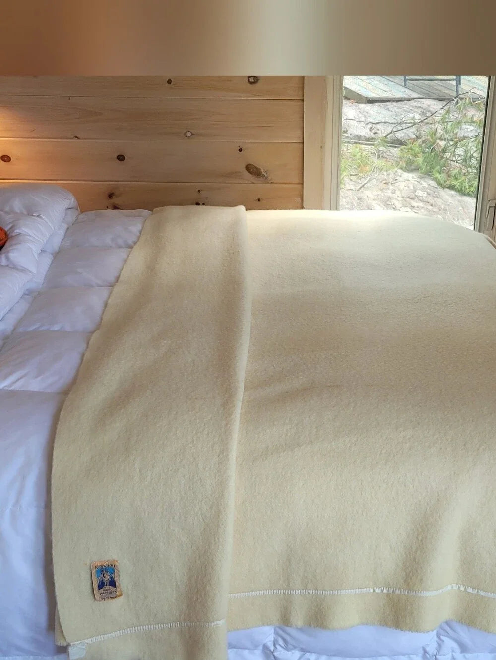 Vintage DBL sz 100% Wool Blanket