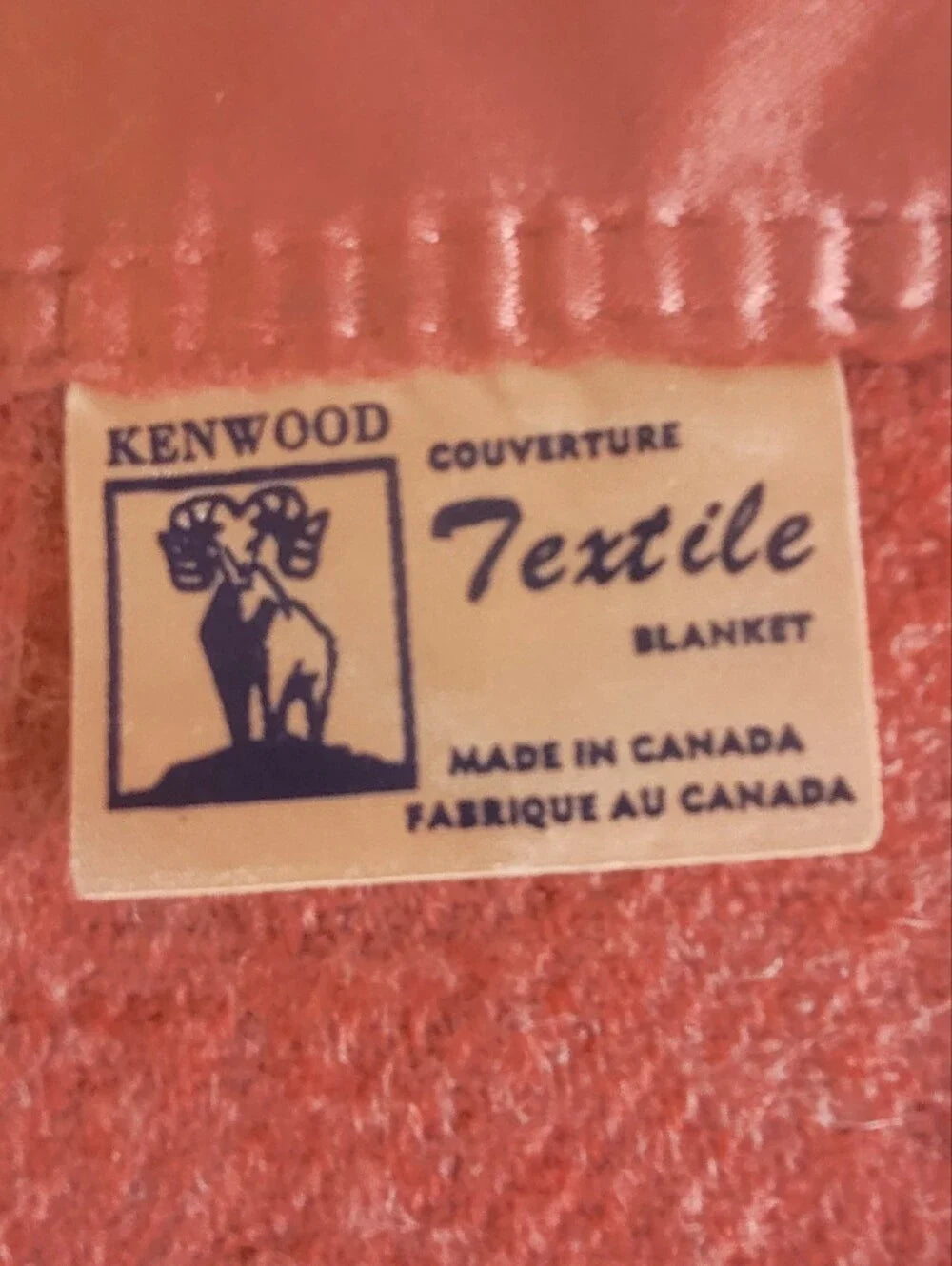 Vintage DBL sz Wool Blend Blanket