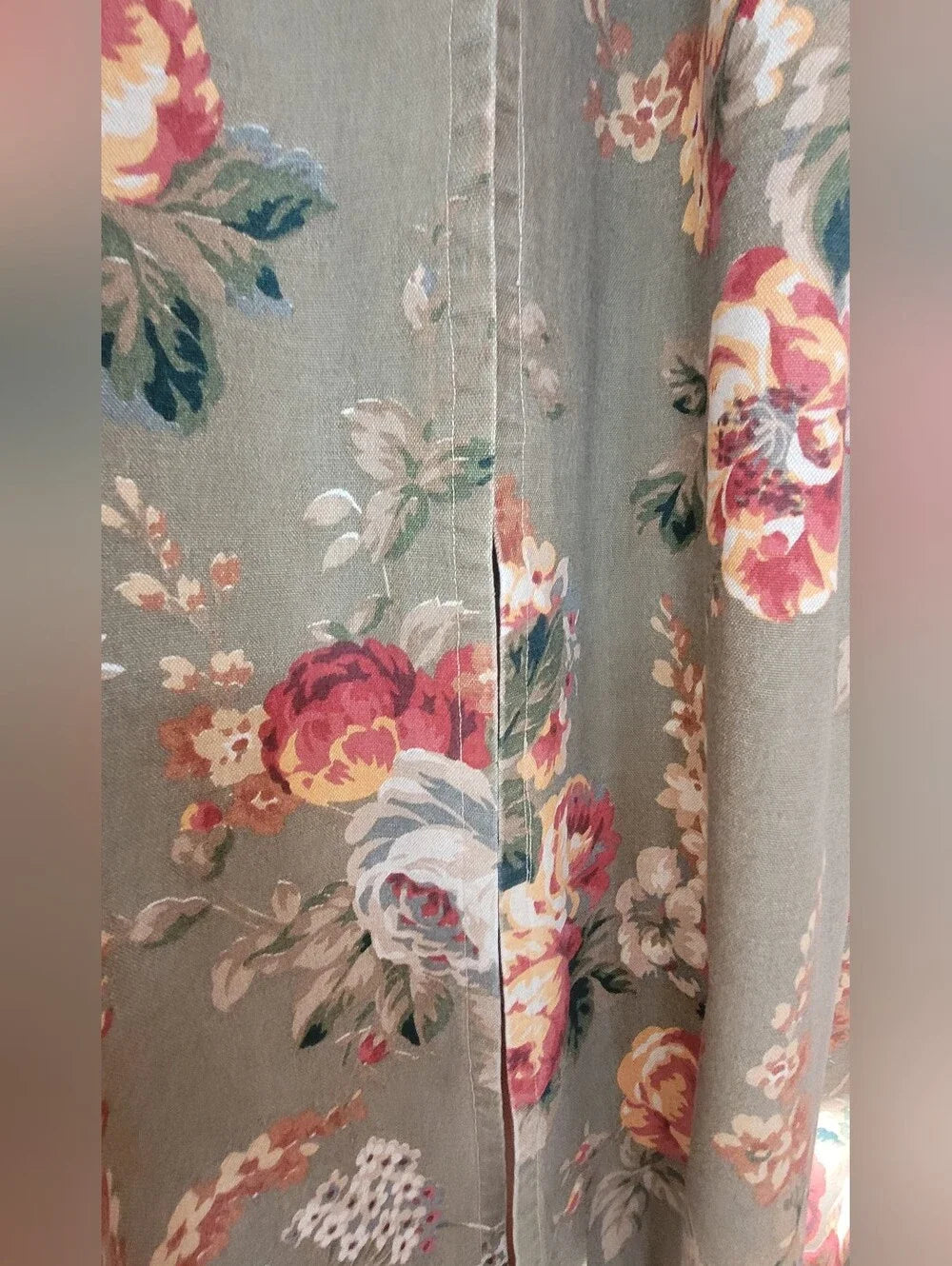 Retro Draperies 90's Floral