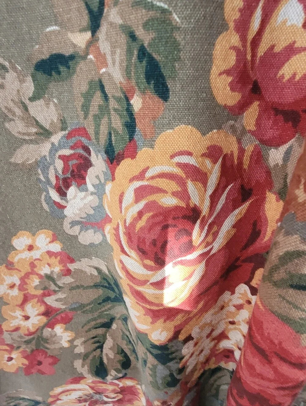Retro Draperies 90's Floral