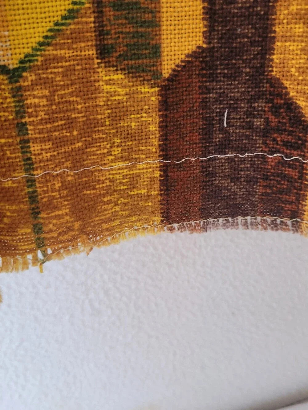 Vintage 70's Geometric Drapery Pair or Fabric opportunity Extra Wide