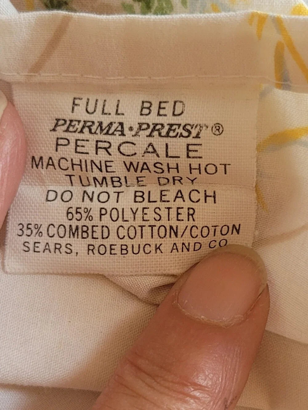 Vintage Double Full Sz, extra long Bedding Curation 3pc