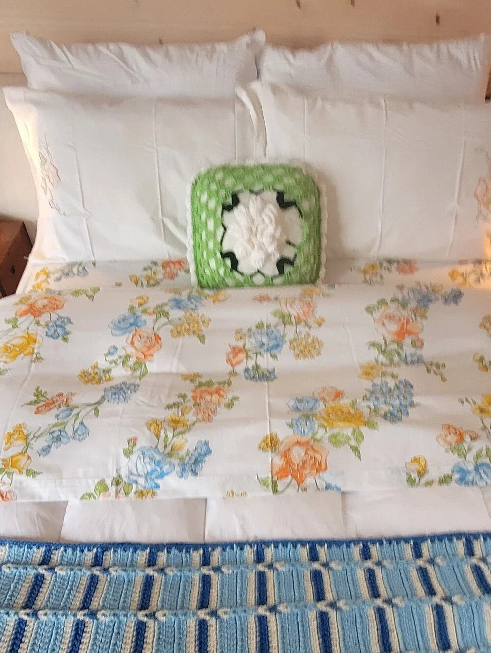 Vintage Double Sz Sheet Set 4pc