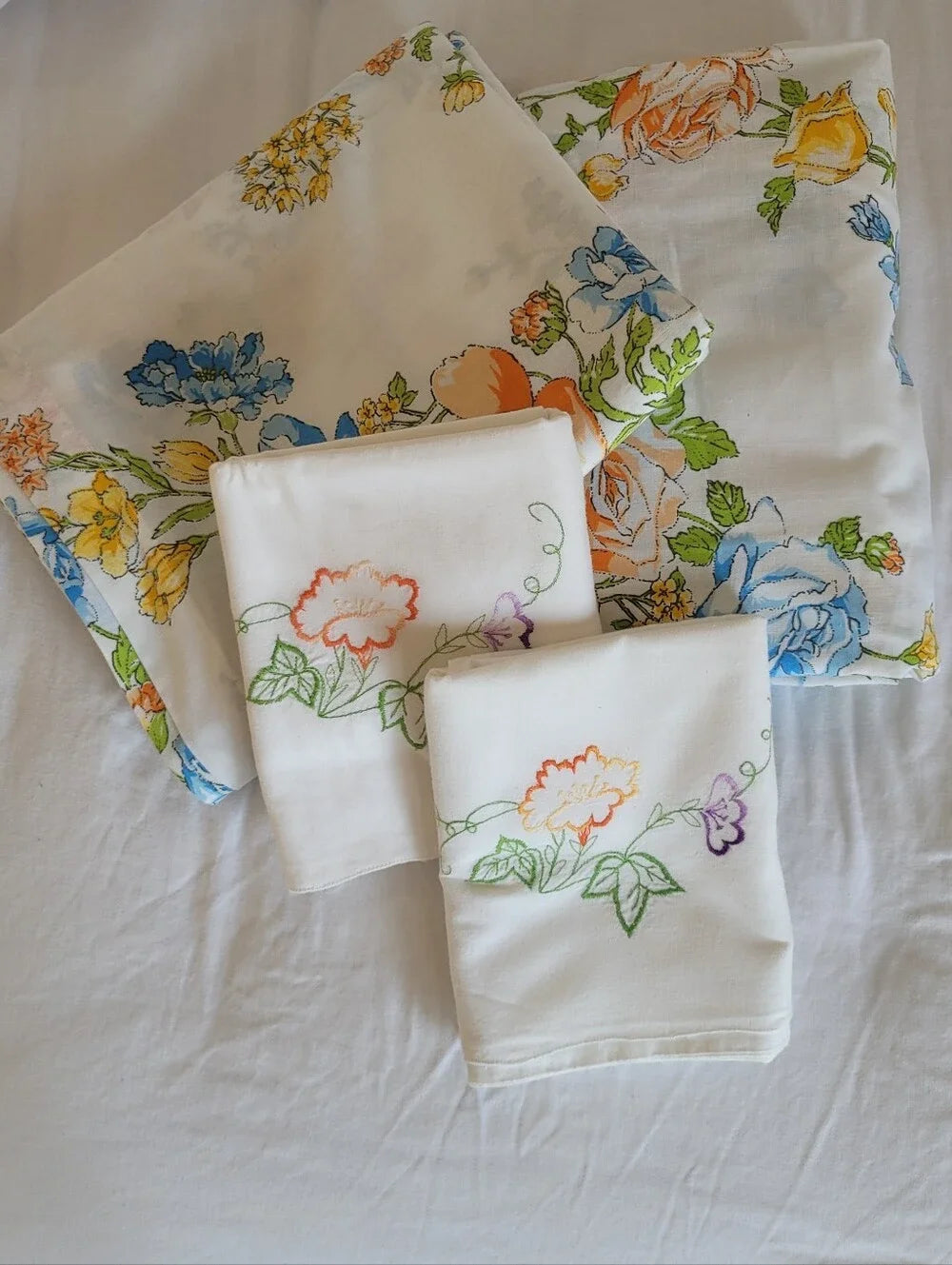 Vintage Double Sz Sheet Set 4pc