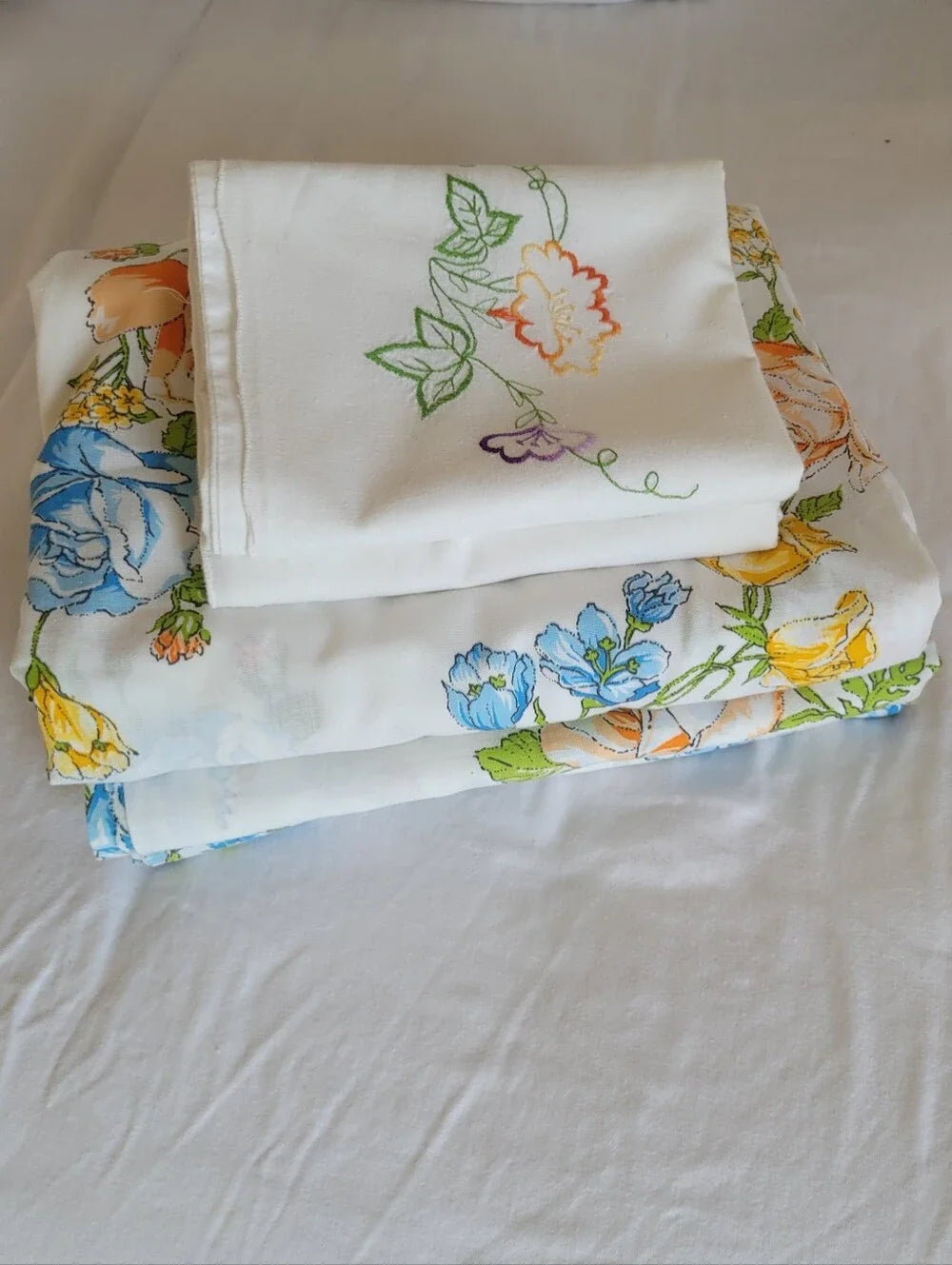 Vintage Double Sz Sheet Set 4pc