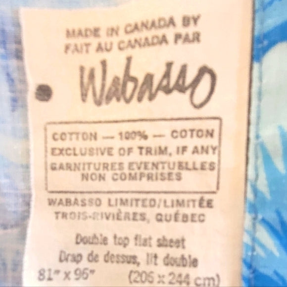 VINTAGE Queen Size 100% COTTON Top Sheet And Pillowcases