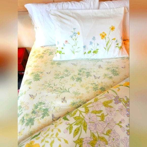 Vintage DBL/Full Size 5pc Bedding Curation