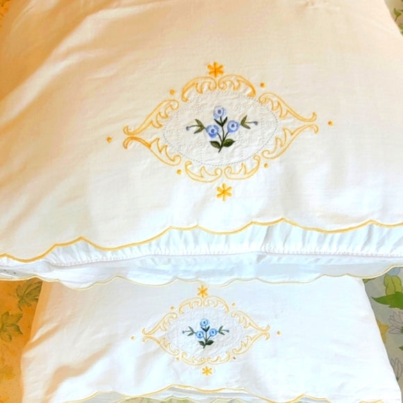 Vintage DBL/Full Size 5pc Bedding Curation