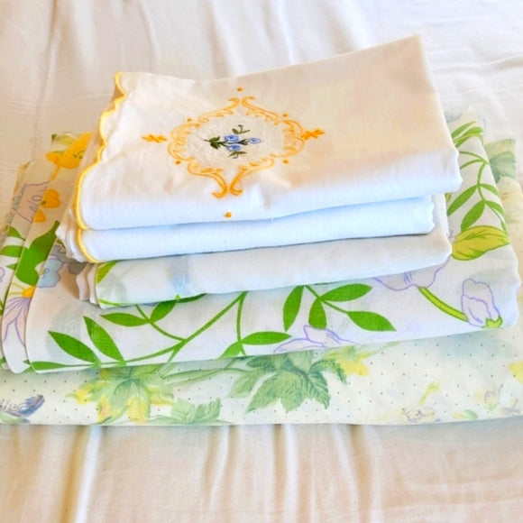 Vintage DBL/Full Size 5pc Bedding Curation