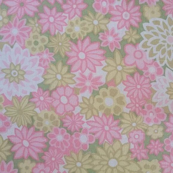 Vintage Single / Twin Size  Top Flat Sheet 100% Cotton