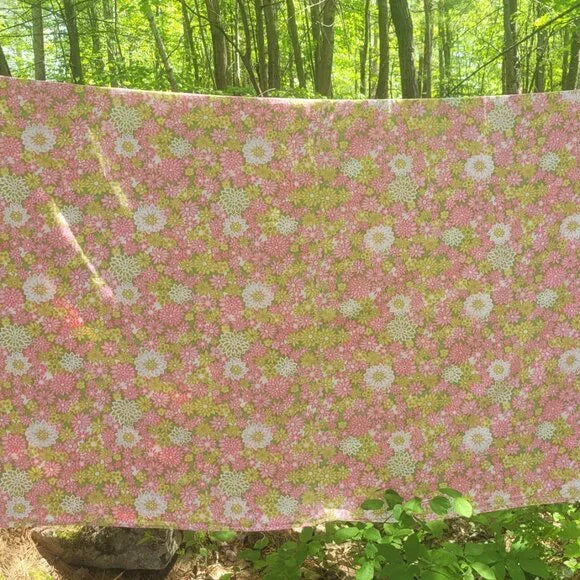 Vintage Single / Twin Size  Top Flat Sheet 100% Cotton