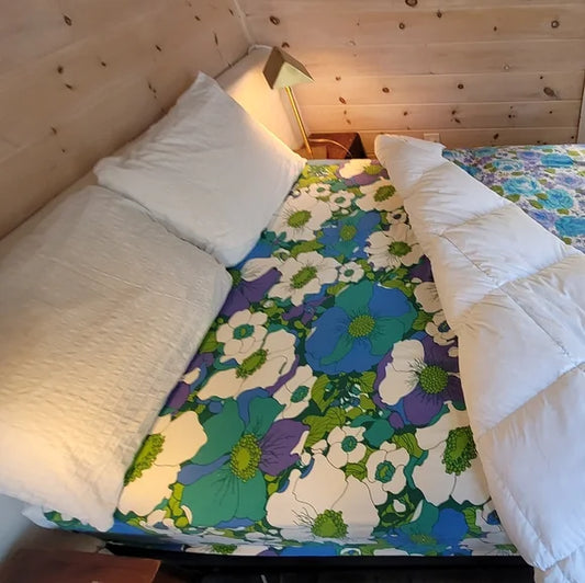 Vintage Double Fitted Bedsheet 100% Cotton