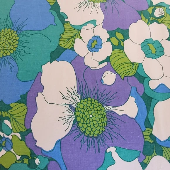 Vintage Double Fitted Bedsheet 100% Cotton