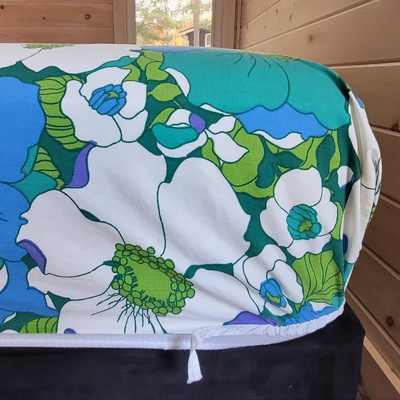 Vintage Double Fitted Bedsheet 100% Cotton