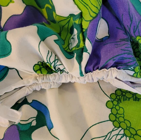 Vintage Double Fitted Bedsheet 100% Cotton