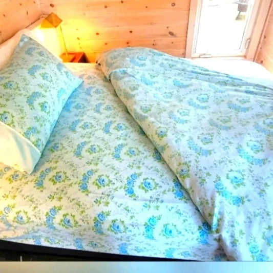 Vintage Queen size 3pc sheet set