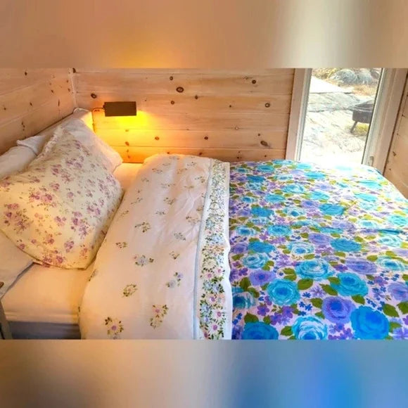 VINTAGE Single Bedding 3pc Combo: Bedspread, Flat Sheet & Pillowcase