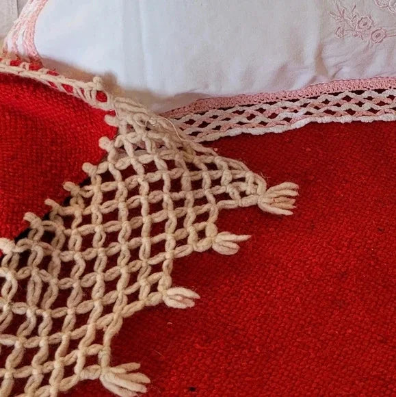 Vintage Blanket Bedspread Fits Double OR Queen