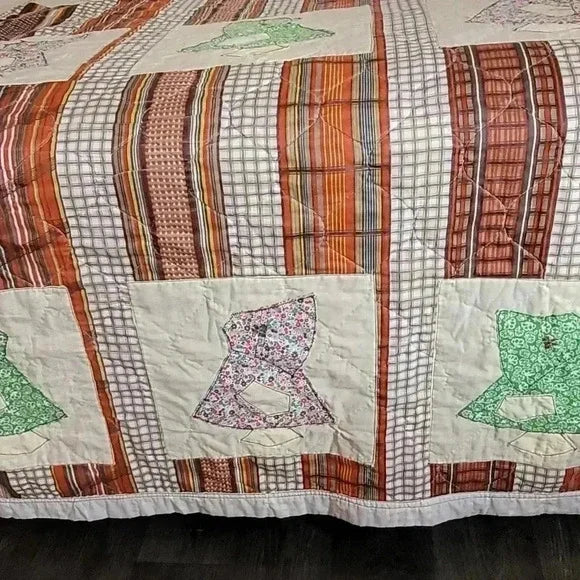 Vintage Handmade Quilt Blanket