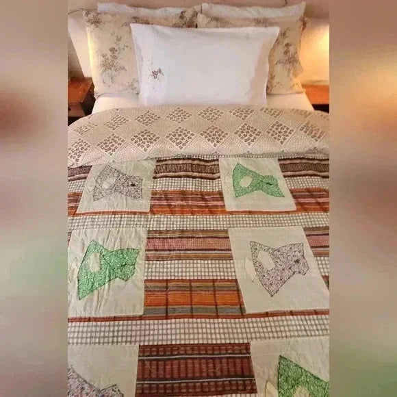 Vintage Handmade Quilt Blanket