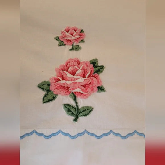 Vintage Full / Double Size 3pc Bedsheet Set !00% Cotton
