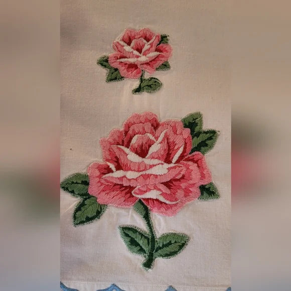 Vintage Full / Double Size 3pc Bedsheet Set !00% Cotton