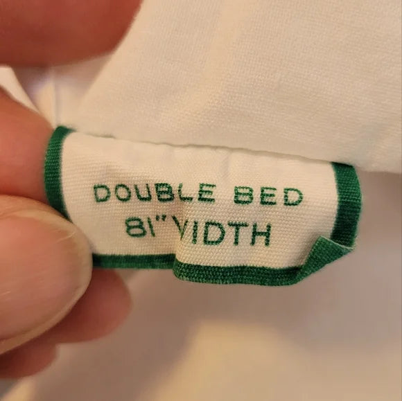 Vintage Full / Double Size 3pc Bedsheet Set !00% Cotton