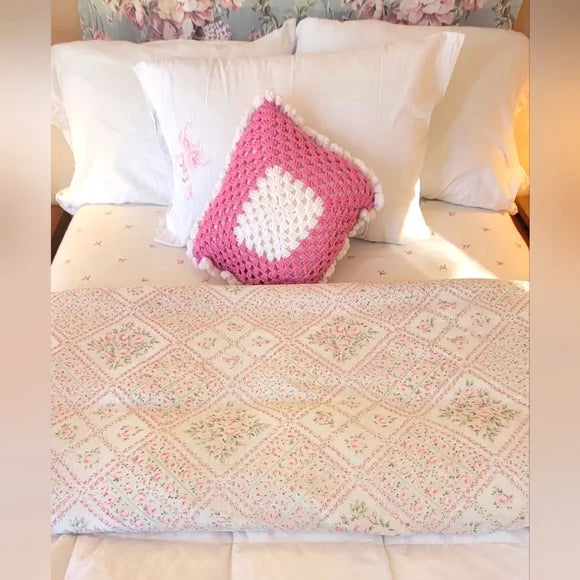 VINTAGE Full / Double 4PC Bedding Curation Cotton And Cott/poly Blends