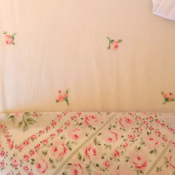 VINTAGE Full / Double 4PC Bedding Curation Cotton And Cott/poly Blends
