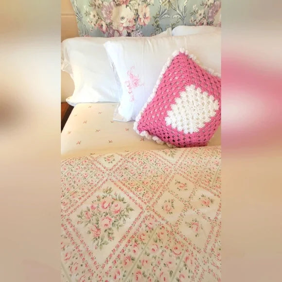 VINTAGE Full / Double 4PC Bedding Curation Cotton And Cott/poly Blends