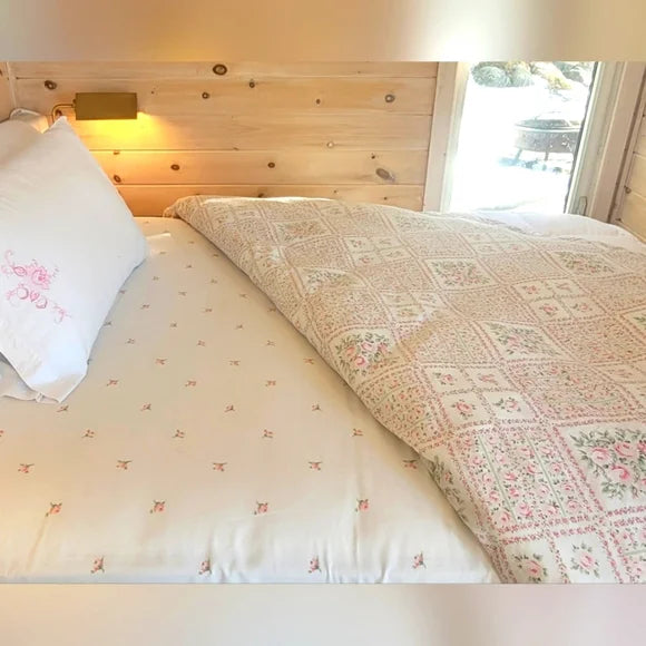 VINTAGE Full / Double 4PC Bedding Curation Cotton And Cott/poly Blends