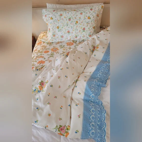 VINTAGE Single/Twin 3pc Bedding Curation