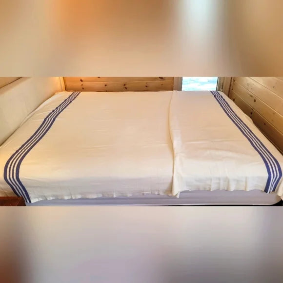 VINTAGE 100% Cotton Single sz Flat Sheet