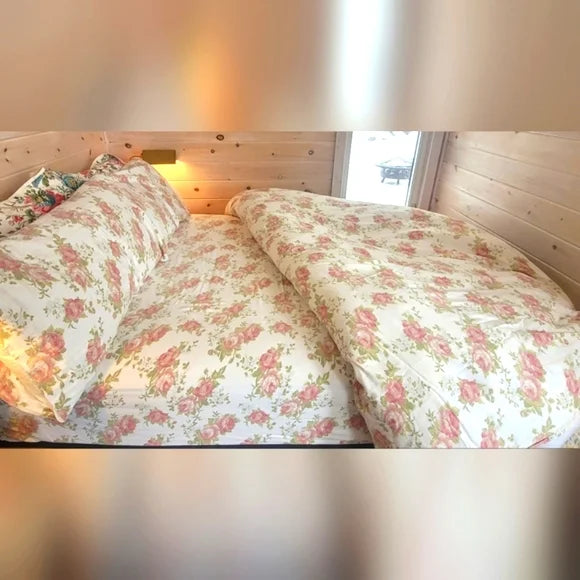 Retro Y2K KING Sz 100% Cotton Bedding Set 4pc.