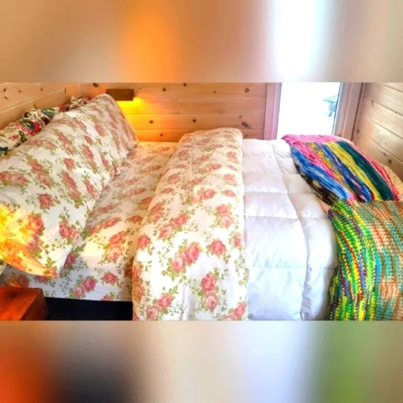 Retro Y2K KING Sz 100% Cotton Bedding Set 4pc.