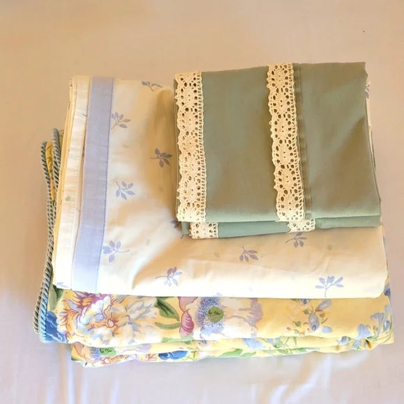 Y2K 100% Cotton Duvet Cover W/ Cotton Sheet And 2 Cases 4pcs.