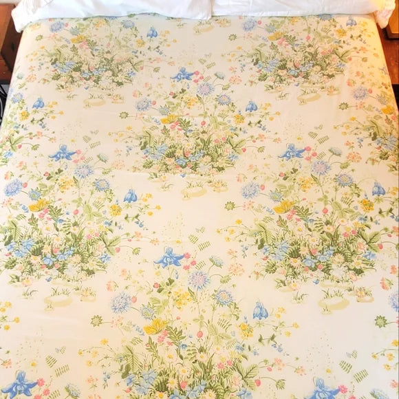 VINTAGE & Y2K Double Full sz 3 pc Bedding Curation W/100% Cotton And Embroidery