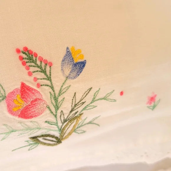 VINTAGE & Y2K Double Full sz 3 pc Bedding Curation W/100% Cotton And Embroidery