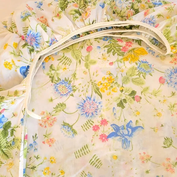 VINTAGE & Y2K Double Full sz 3 pc Bedding Curation W/100% Cotton And Embroidery
