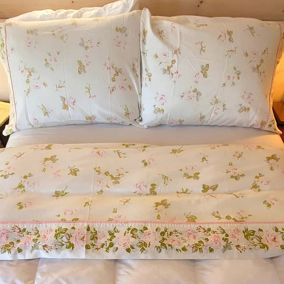 Vintage Double/Full size 3 pc bedding set