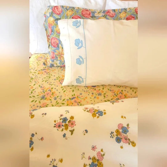 Vintage Full /Double Sz 4pc Bedding Curation