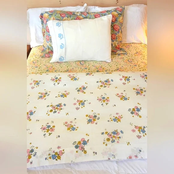 Vintage Full /Double Sz 4pc Bedding Curation