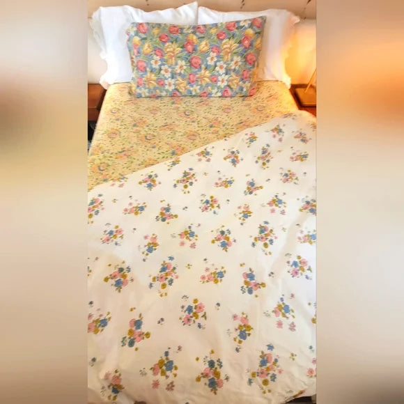 Vintage Full /Double Sz 4pc Bedding Curation