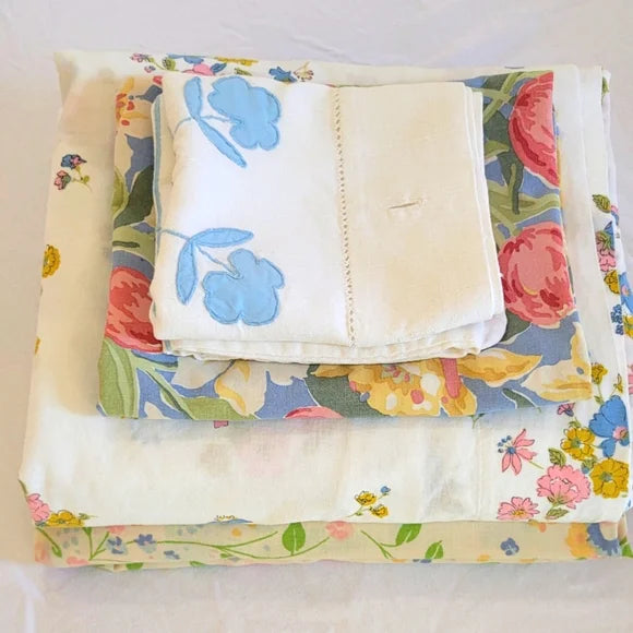 Vintage Full /Double Sz 4pc Bedding Curation
