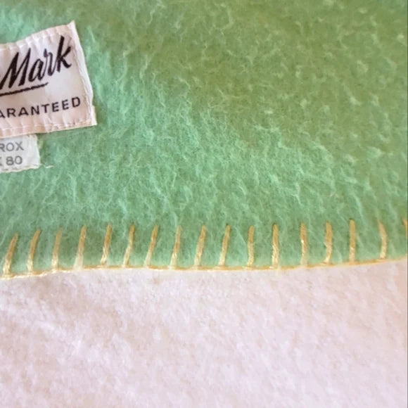 Vintage Hall-Mark Wool Blend Blanket 60x80