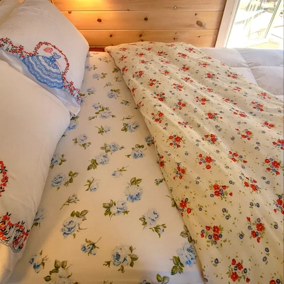 Vintage Double / Full 4pc Bedding Curation