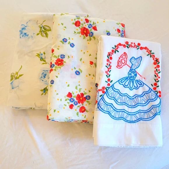 Vintage Double / Full 4pc Bedding Curation