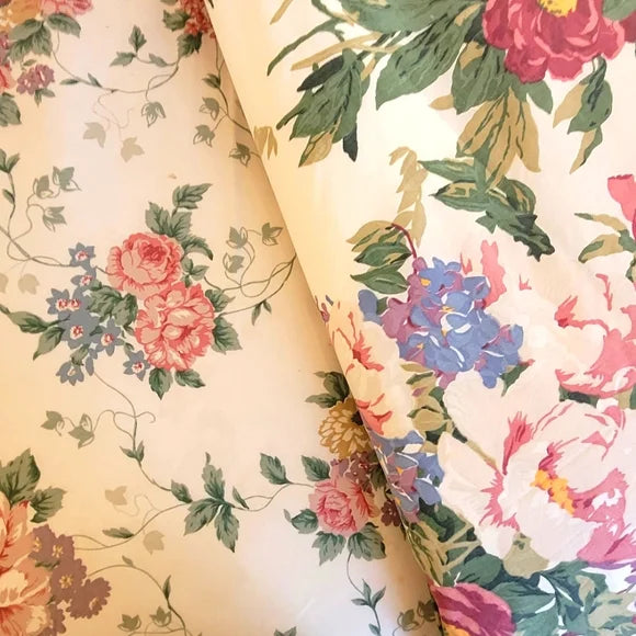 Vintage Double / Full Size 5pc Bedding Curation